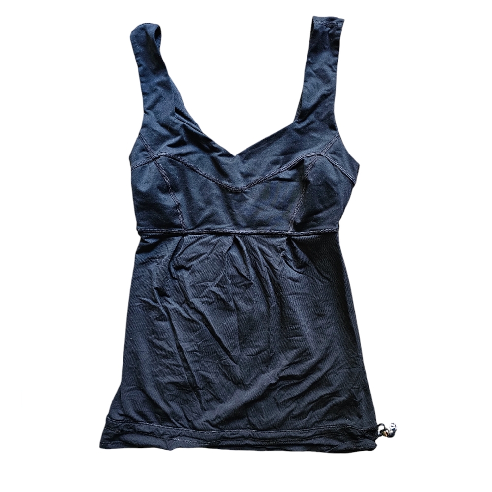 Lululemon black tank top‎ size 2